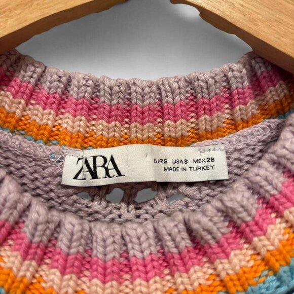 Zara Retro Knit Colorblock Tank – Size Small | Spring/Summer - Picture 4 of 6